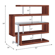 buck-ii-clear-glass-chrome-walnut-high-gloss-writing-desk-w-bookshelf-9