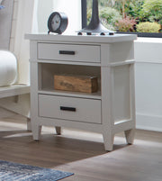 Parker House Americana Modern Bedroom Queen Shelter Bed with 2 Nightstands