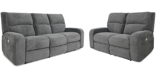 Parker Living Polaris - Bizmark Grey Power Reclining Sofa and Loveseat
