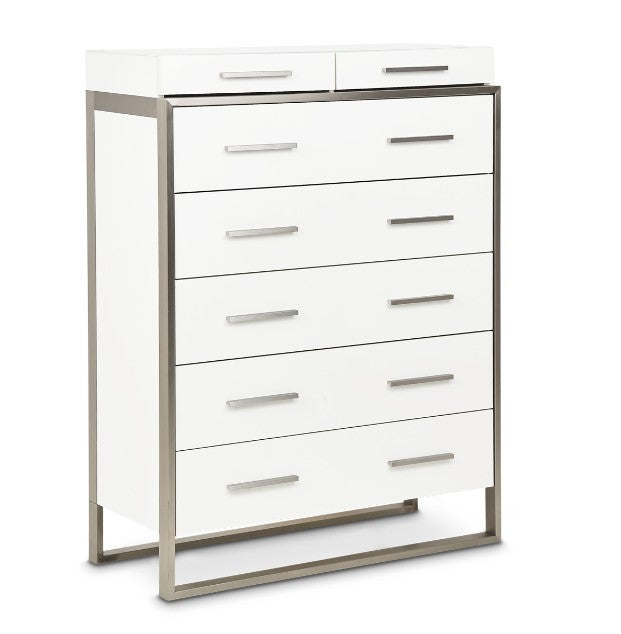 AICO Marquee Chest in Cloud White image