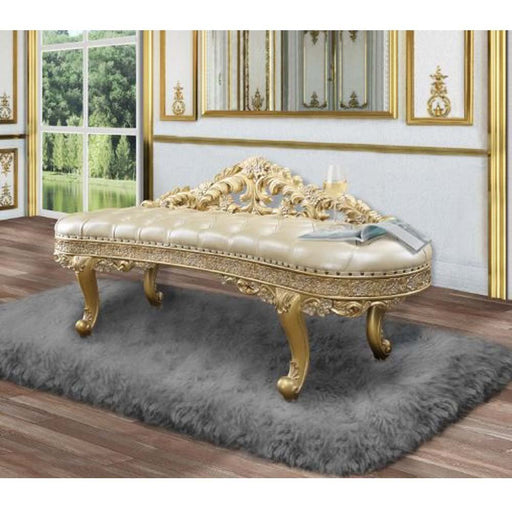 cabriole-light-gold-leatherette-gold-bench-1