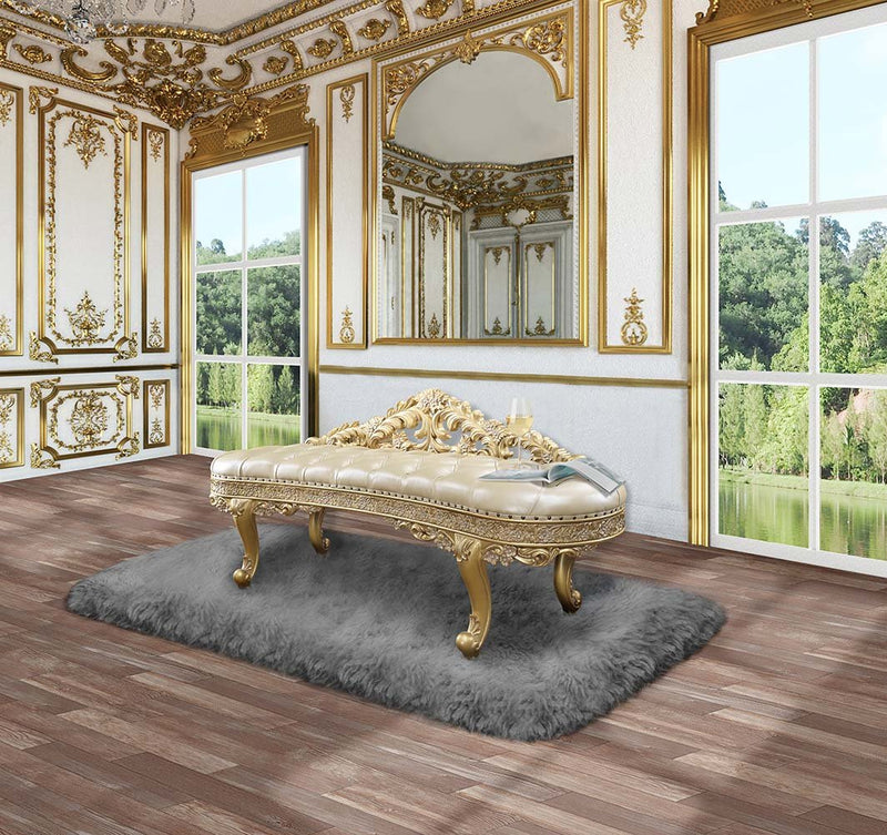 cabriole-light-gold-leatherette-gold-bench-2