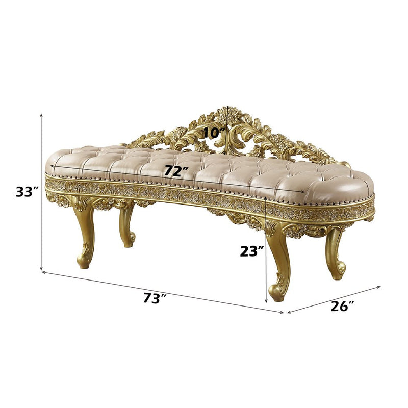 cabriole-light-gold-leatherette-gold-bench-3