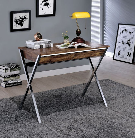 callers-weathered-oak-chrome-writing-desk-1