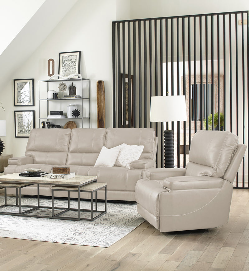 Parker Living Whitman - Verona Linen - Powered By Freemotion Power Reclining Sofa and Recliner