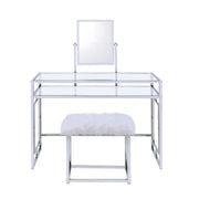 carenze-ii-white-faux-fur-chrome-vanity-set-2
