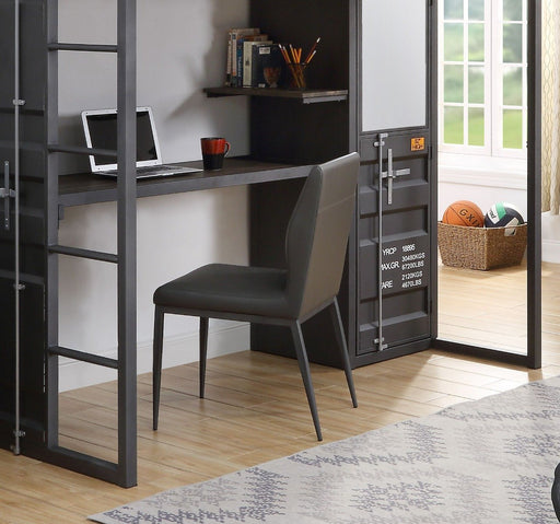 cargo-gray-leatherette-gunmetal-chair-1