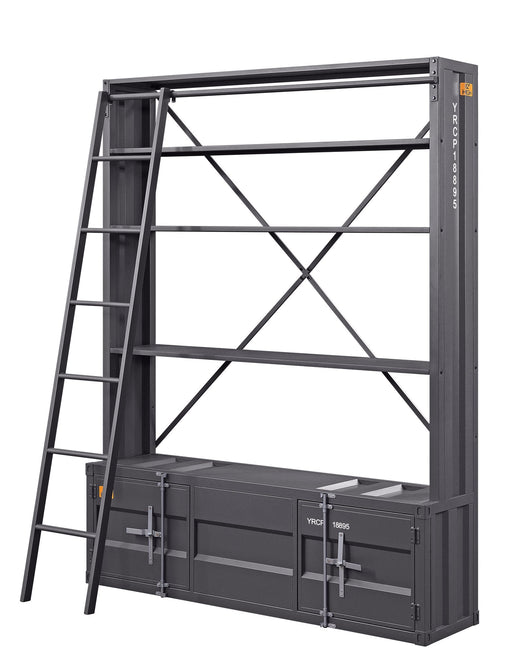 cargo-gunmetal-bookcase-w-ladder-1