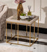 AICO Carmela Side Table in Shimmer Ivory image