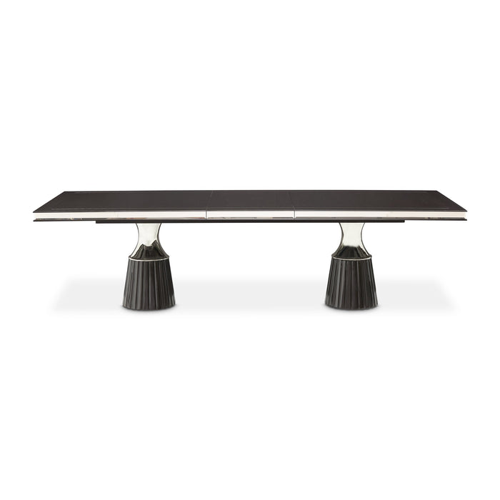 carmela-double-pedestal-dining-table-glossy-charcoal-sand-3