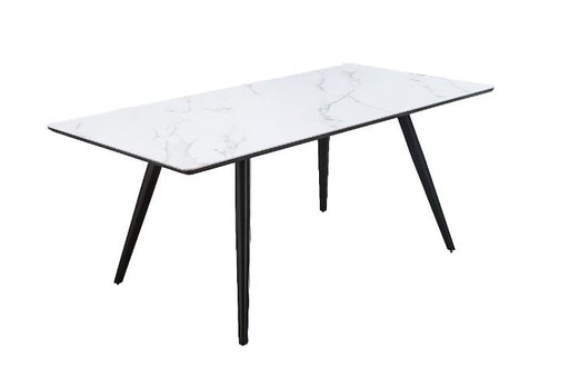 caspian-white-printed-faux-natural-marble-top-black-finish-dining-table-1