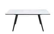 caspian-white-printed-faux-natural-marble-top-black-finish-dining-table-3