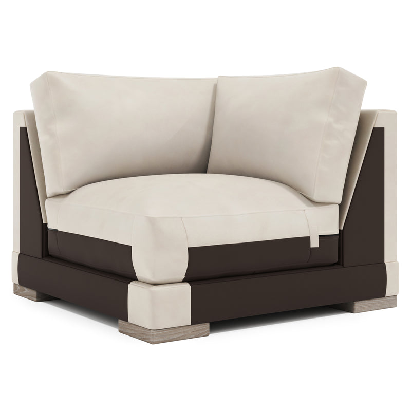 Lars Leather Corner Chair