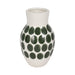cer-10-h-forest-green-polk-a-dot-flower-vase-wht-1