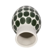 cer-10-h-forest-green-polk-a-dot-flower-vase-wht-5