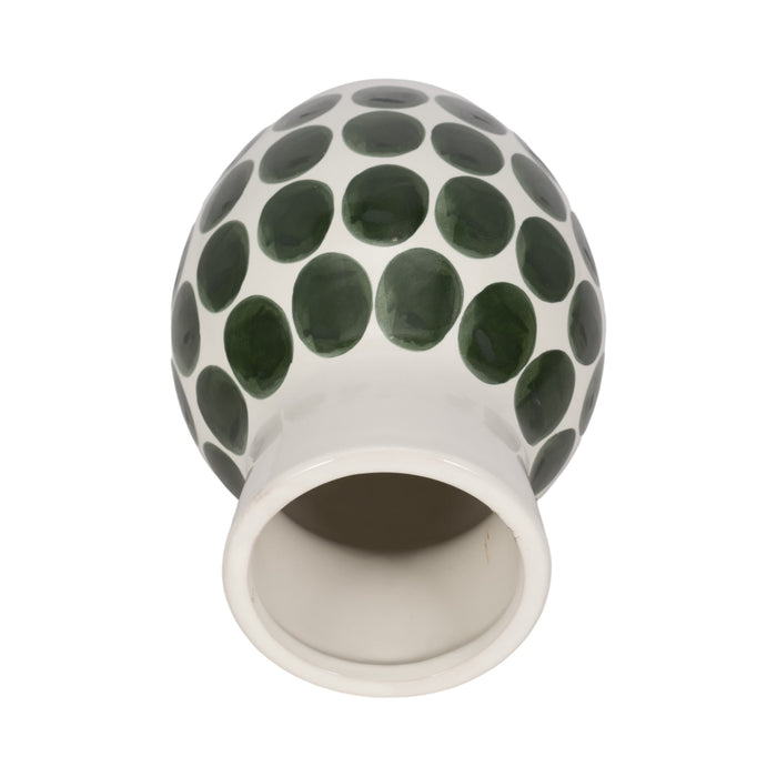 cer-10-h-forest-green-polk-a-dot-flower-vase-wht-5