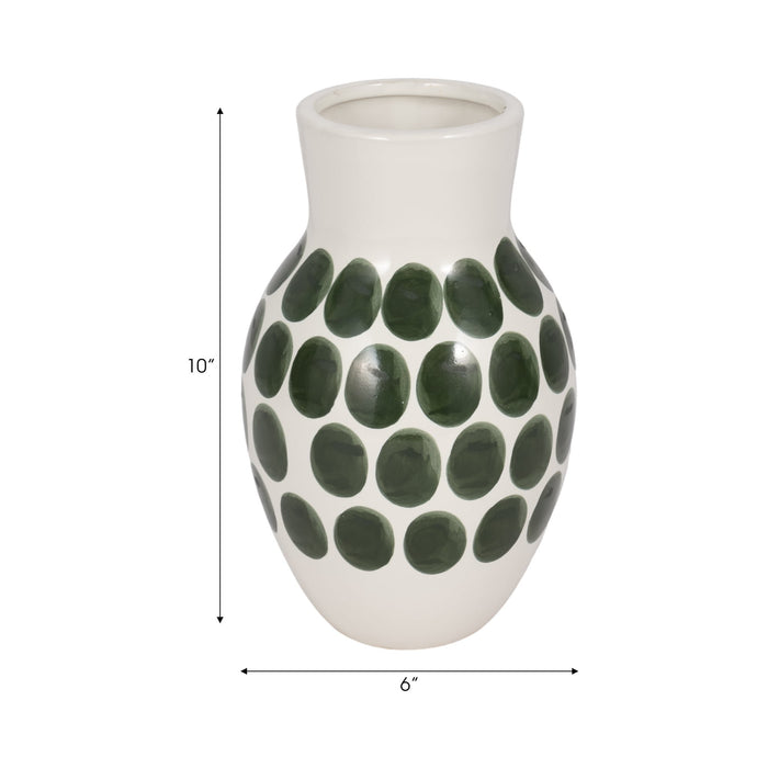 cer-10-h-forest-green-polk-a-dot-flower-vase-wht-7