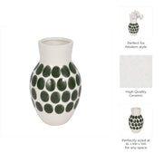 cer-10-h-forest-green-polk-a-dot-flower-vase-wht-8