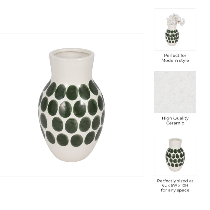 cer-10-h-forest-green-polk-a-dot-flower-vase-wht-8