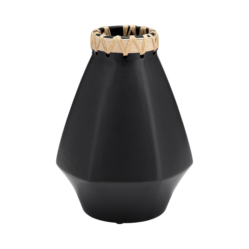 cer-10-h-vase-w-weaving-black-4