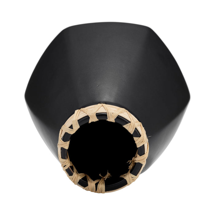 cer-10-h-vase-w-weaving-black-6
