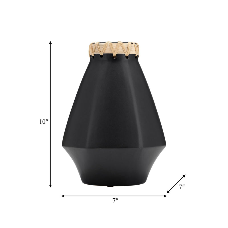 cer-10-h-vase-w-weaving-black-9