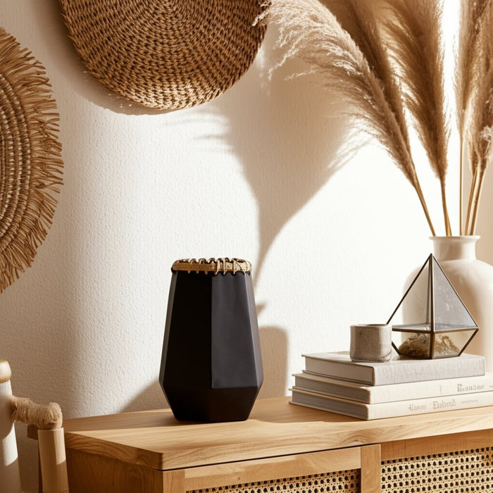 cer-11-h-vase-w-weaving-black-10