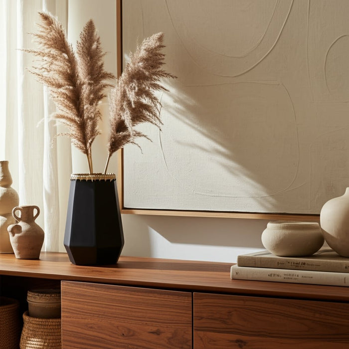 cer-11-h-vase-w-weaving-black-11