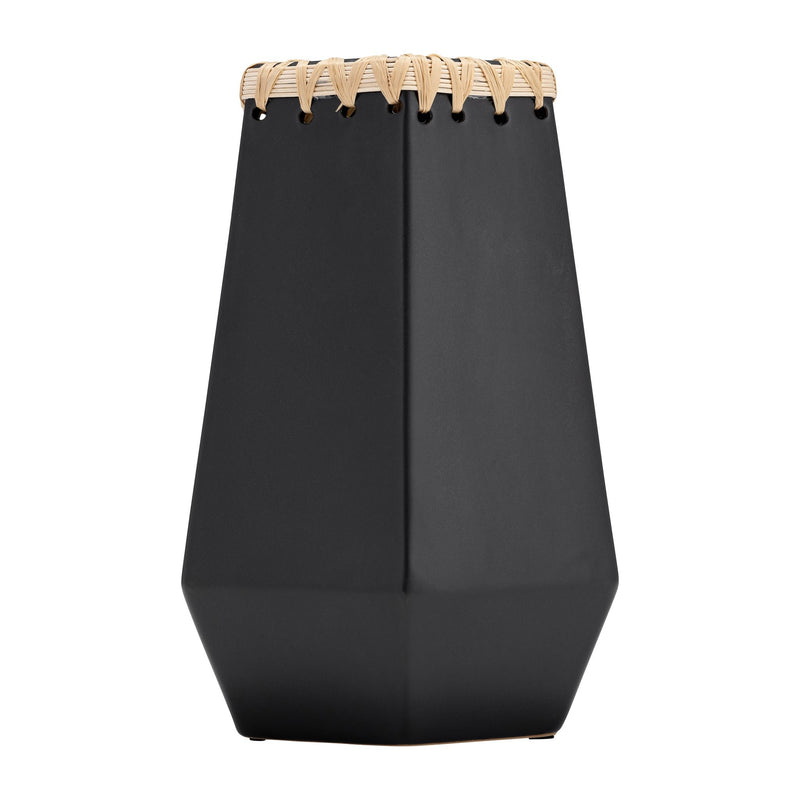 cer-11-h-vase-w-weaving-black-3