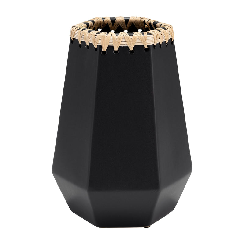 cer-11-h-vase-w-weaving-black-4