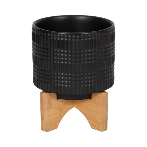 cer-5-tribal-planter-w-stand-black-1