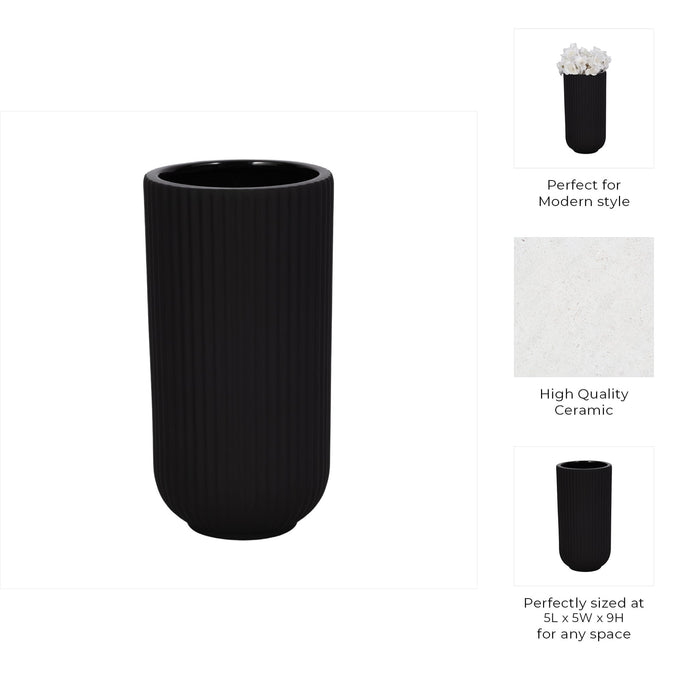 cer-9-h-ridged-vase-black-9