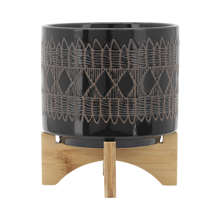 cer-s-2-5-8-aztec-planter-on-wooden-stand-black-2