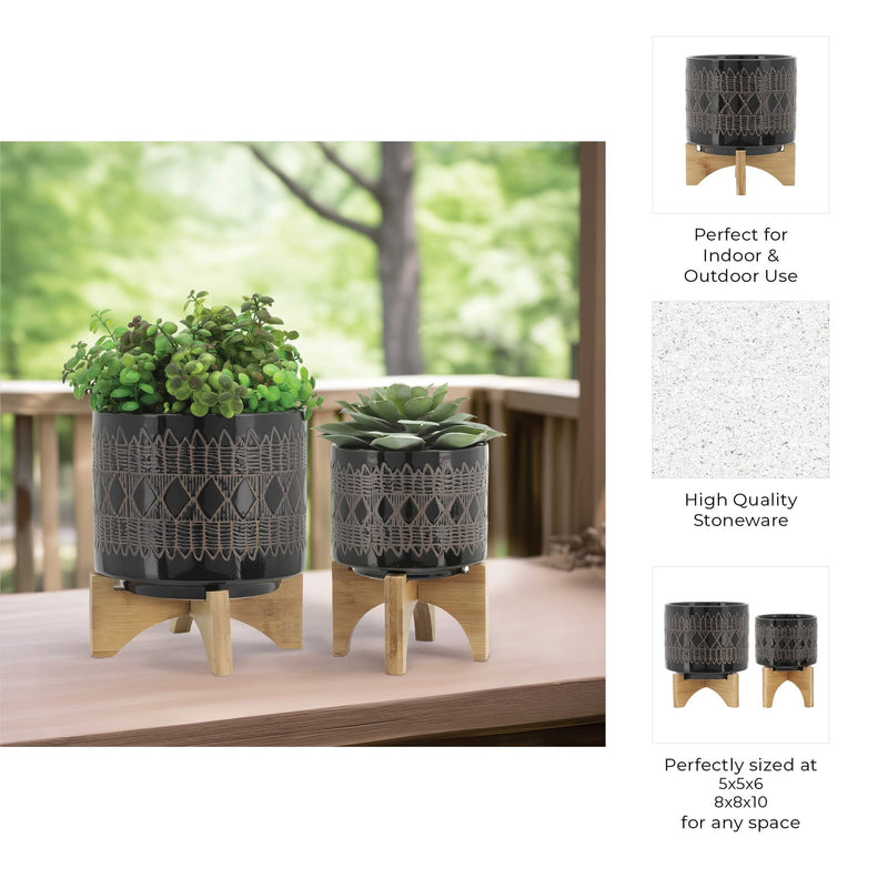 cer-s-2-5-8-aztec-planter-on-wooden-stand-black-9