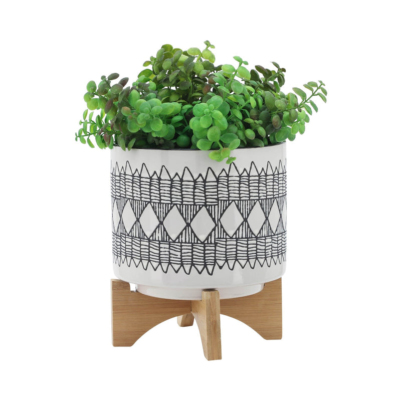 cer-s-2-5-8-aztec-planter-on-wooden-stand-gray-3