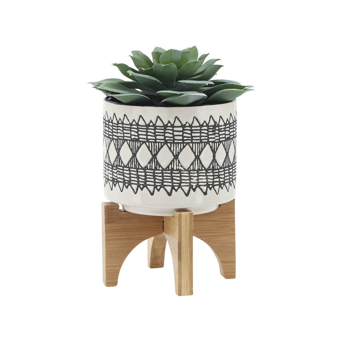 cer-s-2-5-8-aztec-planter-on-wooden-stand-gray-4