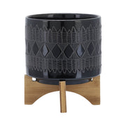 cer-s-2-8-10-aztec-planter-on-wooden-stand-black-2