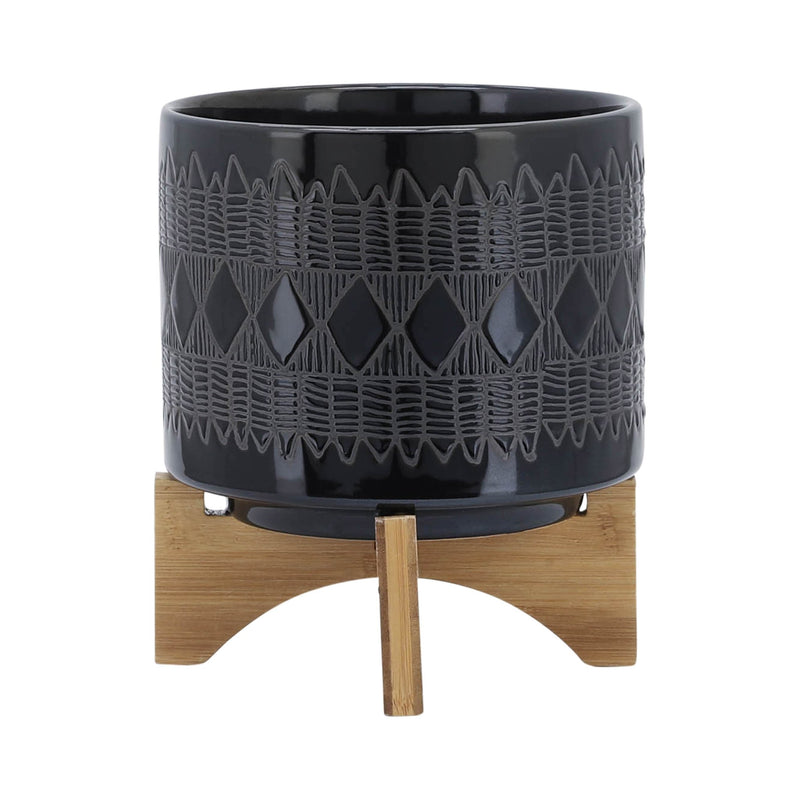 cer-s-2-8-10-aztec-planter-on-wooden-stand-black-2
