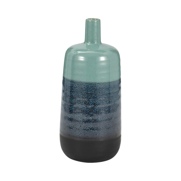 ceramic-13-tri-colored-speckled-vase-aqua-grn-1