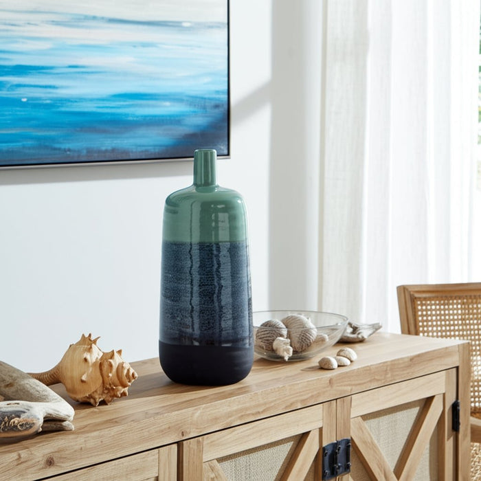 ceramic-13-tri-colored-speckled-vase-aqua-grn-9