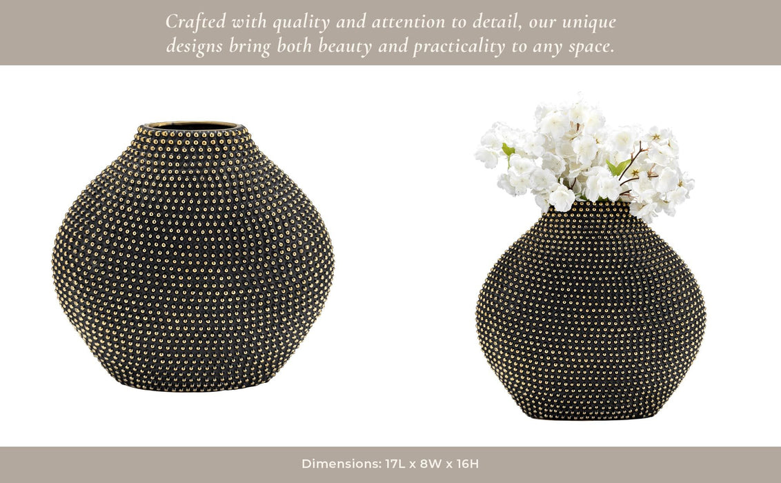 ceramic-16-beaded-vase-black-gold-12