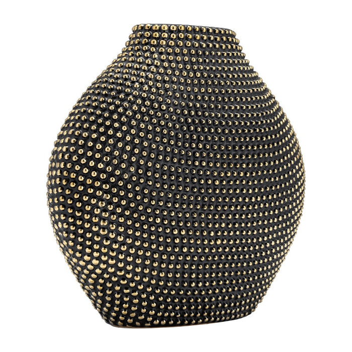 ceramic-16-beaded-vase-black-gold-3