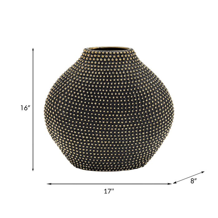 ceramic-16-beaded-vase-black-gold-8