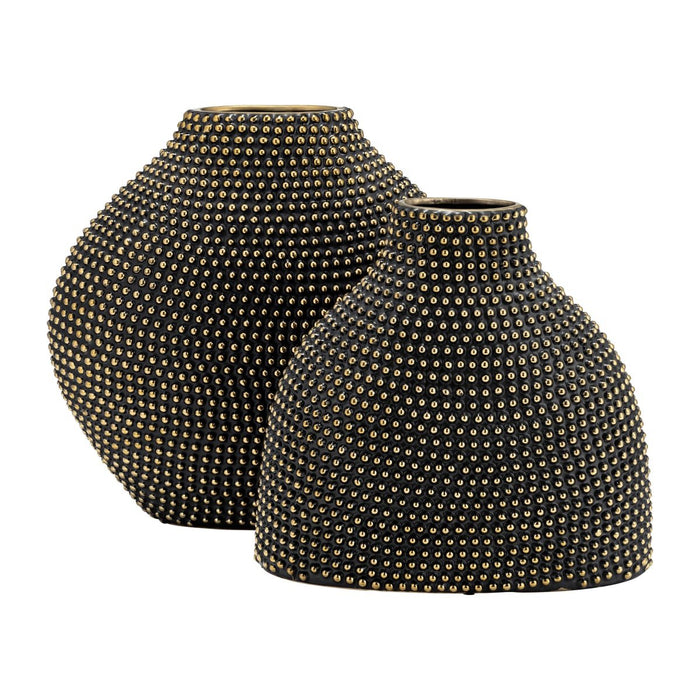 ceramic-16-beaded-vase-black-gold-9