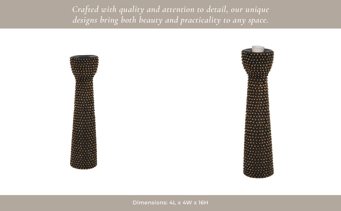 ceramic-16-spike-candle-holder-black-gold-12