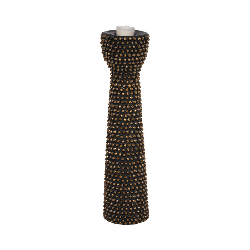 ceramic-16-spike-candle-holder-black-gold-2