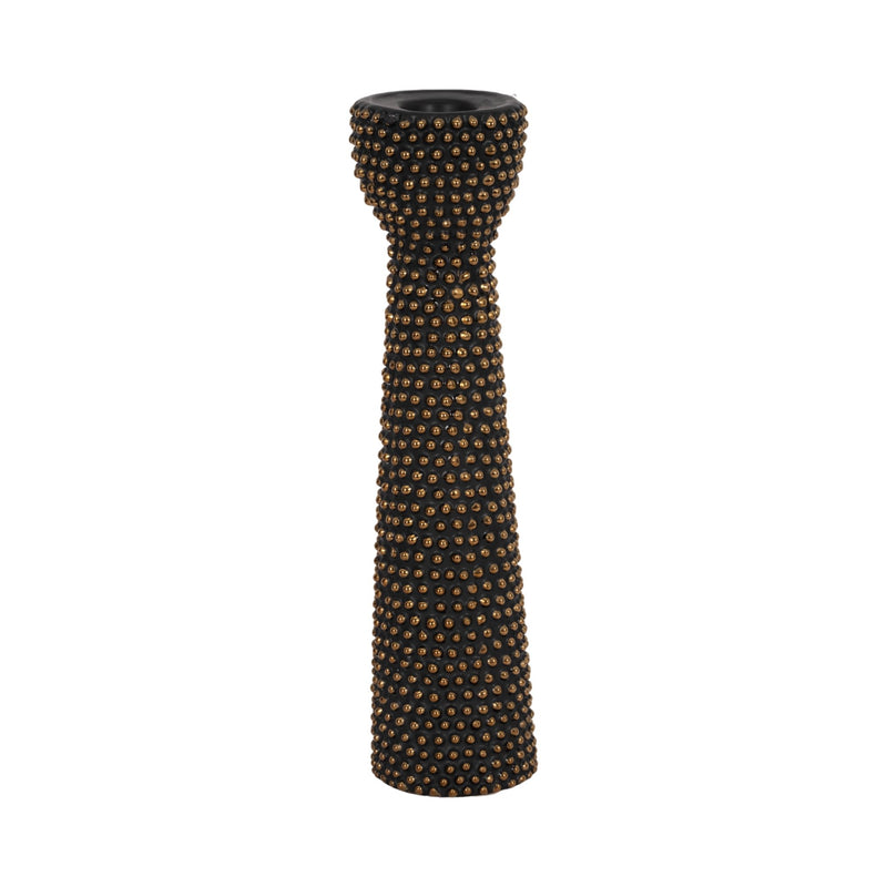 ceramic-16-spike-candle-holder-black-gold-3