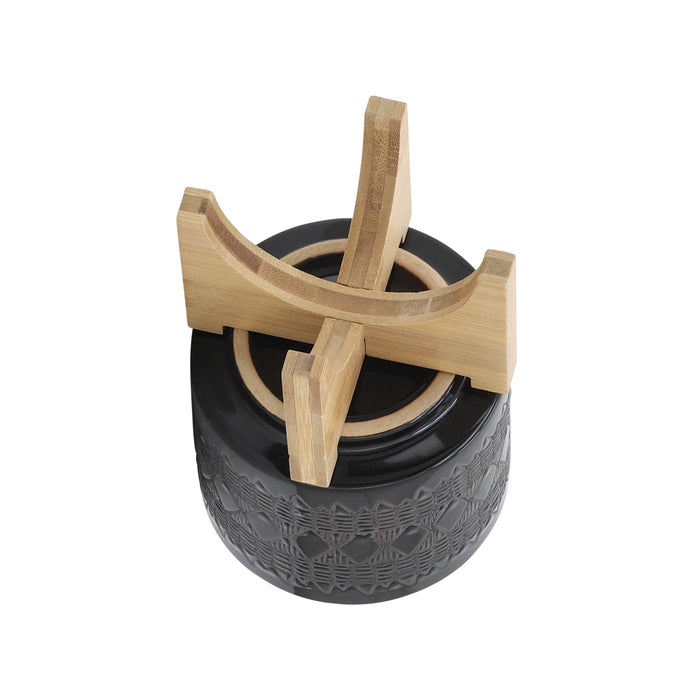 ceramic-5-aztec-planter-on-wooden-stand-black-5