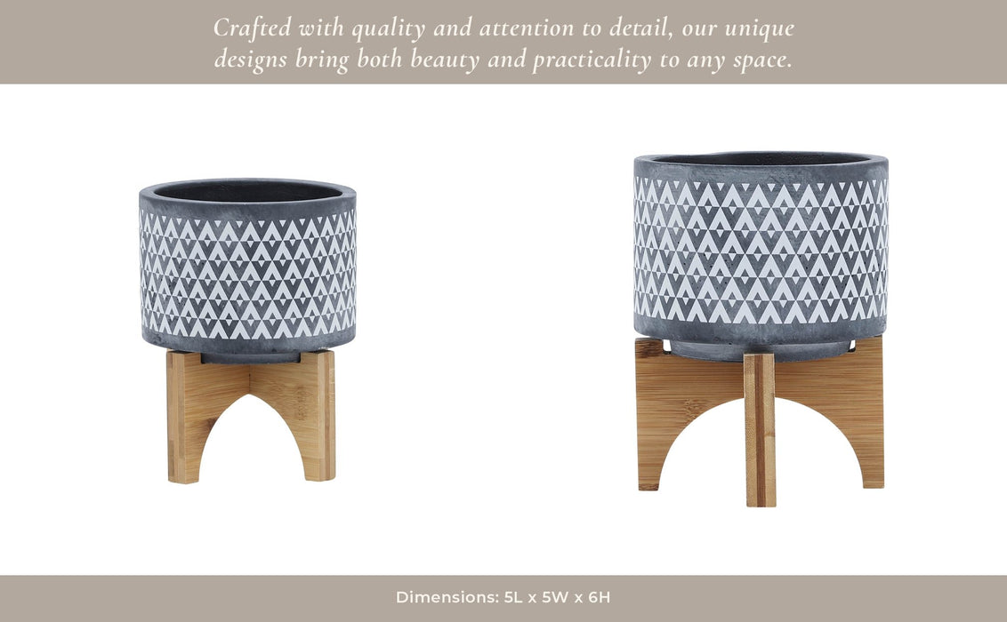 ceramic-5-aztec-planter-on-wooden-stand-gray-14