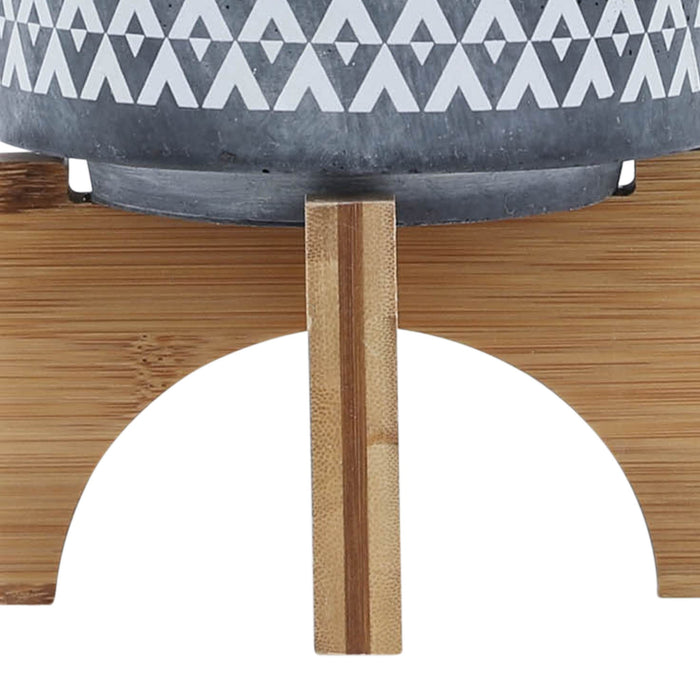 ceramic-5-aztec-planter-on-wooden-stand-gray-7